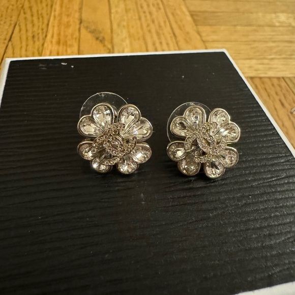 Chanel flower studs